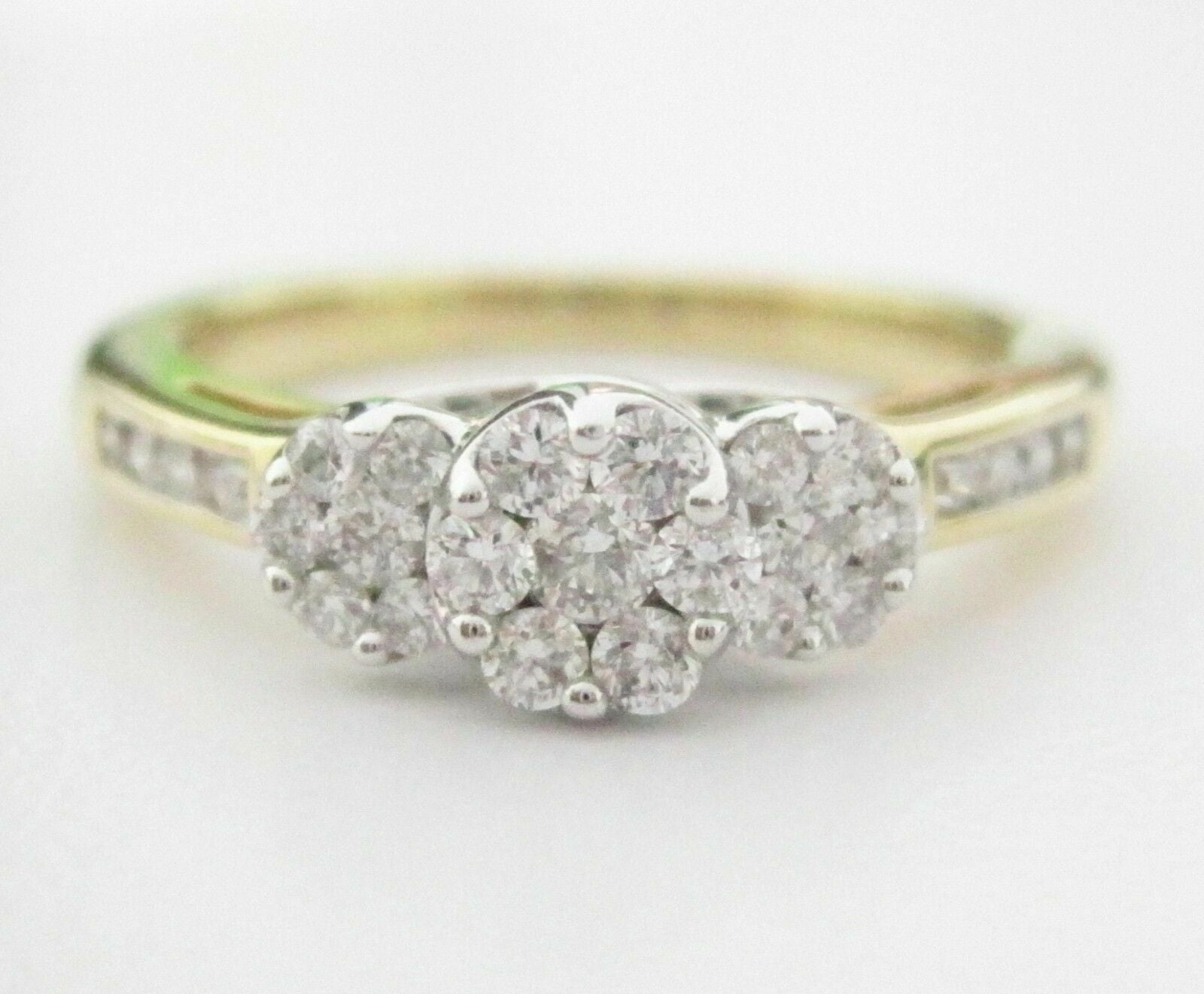 Sapphire and Diamond Flower ring